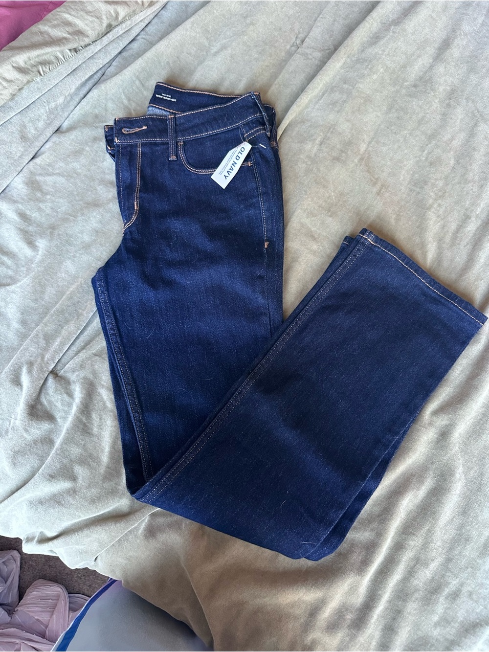 Old Navy Women's Deep Indigo Straight-Leg Jeans